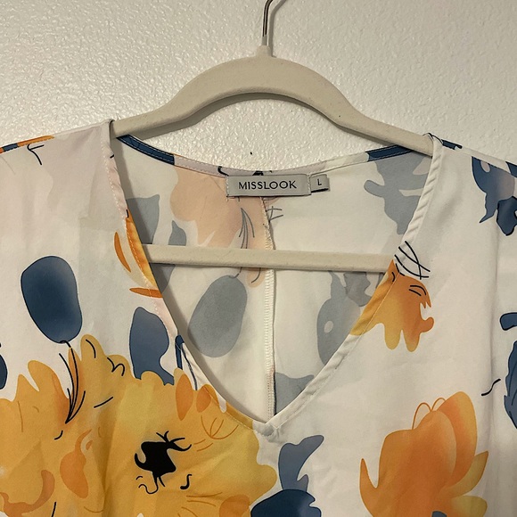 New MISSLOOK White Floral Dress - Picture 2 of 5